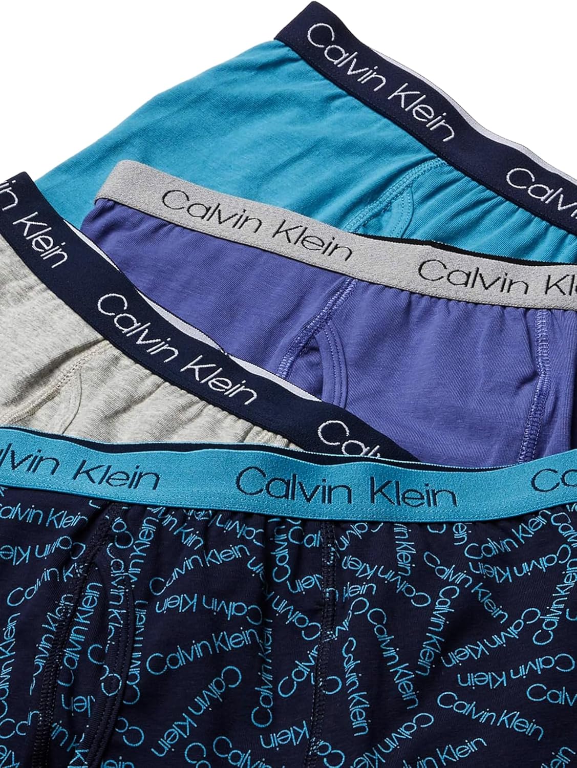 Комплект нижнего белья Calvin Klein для мальчиков, четыре пары боксеров, выгодная упаковка, Blue Moon Pack — фото 2
