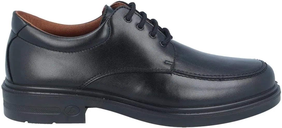 Мужские удобные повседневные ботинки Blucher из 100% натуральной коровьей кожи, классические, универсальные, комфортные, модель Luisetti Class 33652ST, Black — фото 3