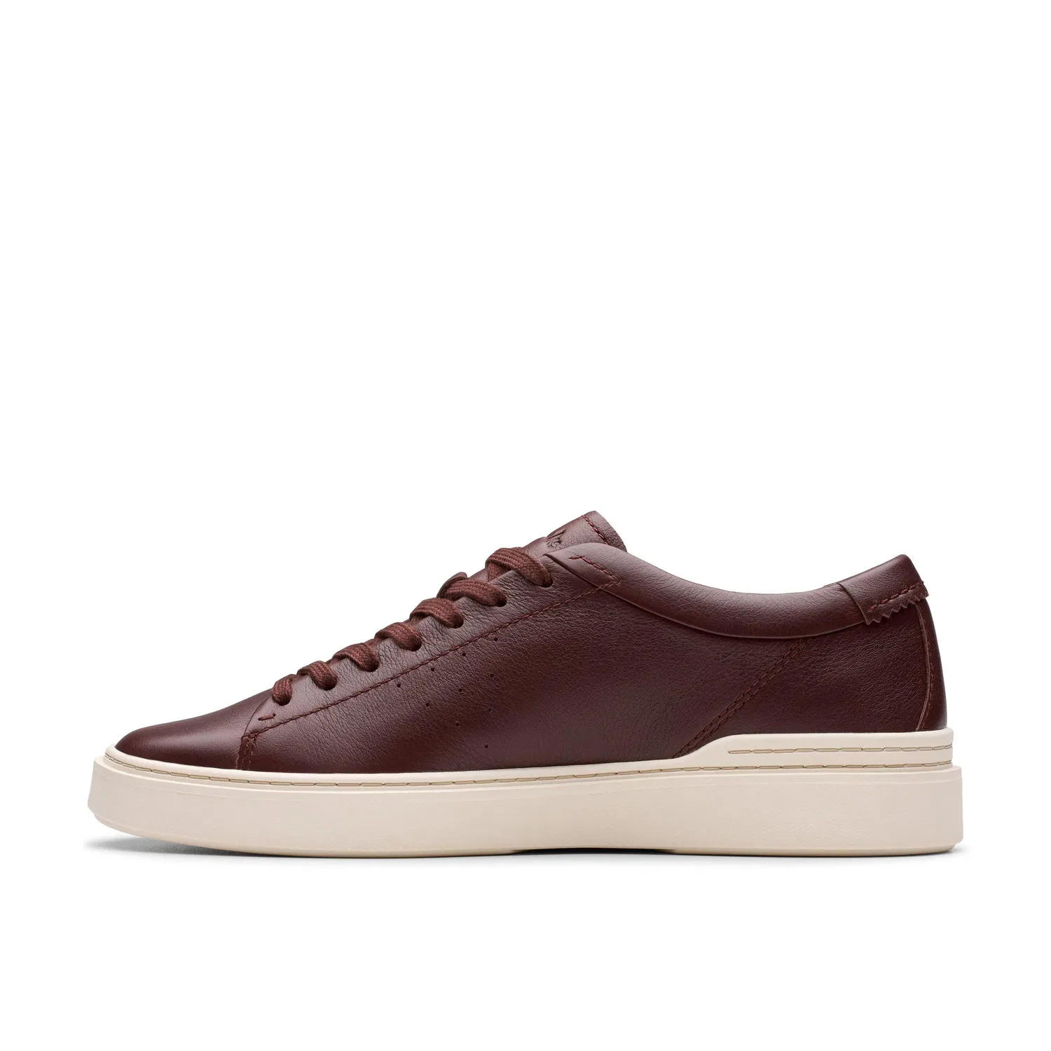 Кроссовки кожаные коричневые Clarks, коричневый — фото 2
