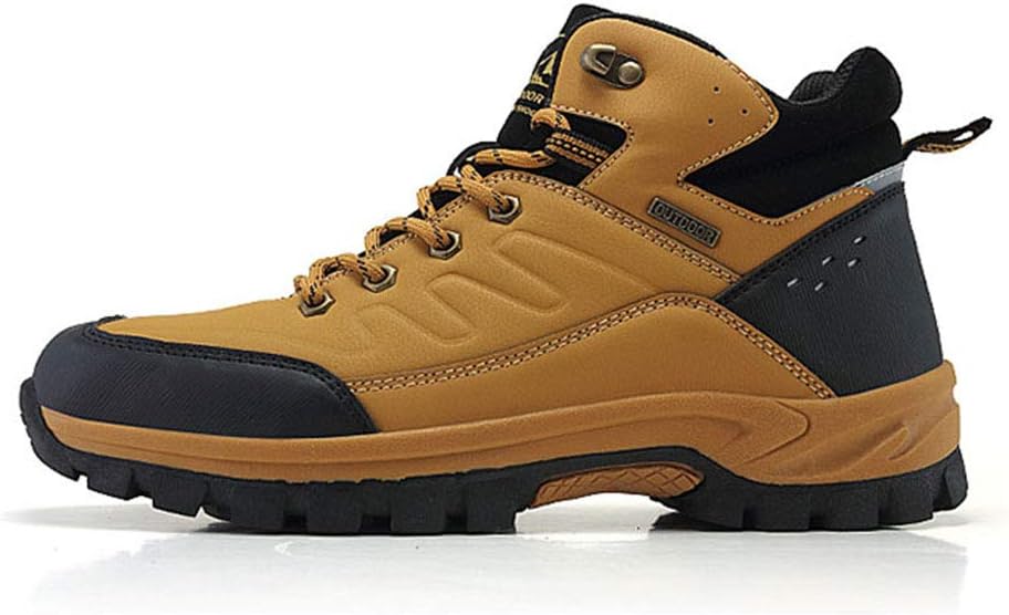 

Ботинки для походов Plus Velvet, износостойкие и дышащие кожаные хлопковые зимние ботинки Mnssrn-Mm, коричневый