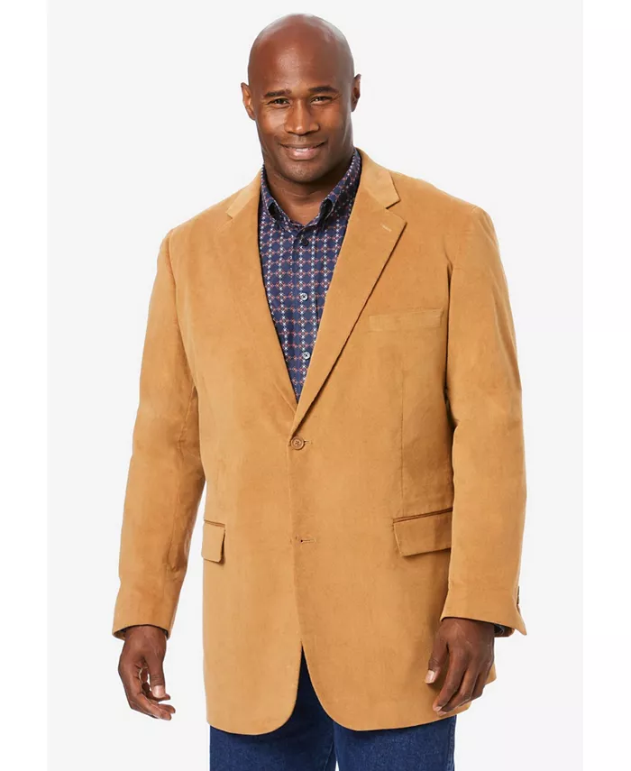 

Мужской пиджак из вельвета Big & Tall Kingsize, загар/бежевый