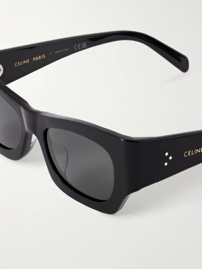 Квадратные солнцезащитные очки из ацетата CELINE EYEWEAR, черный — фото 4