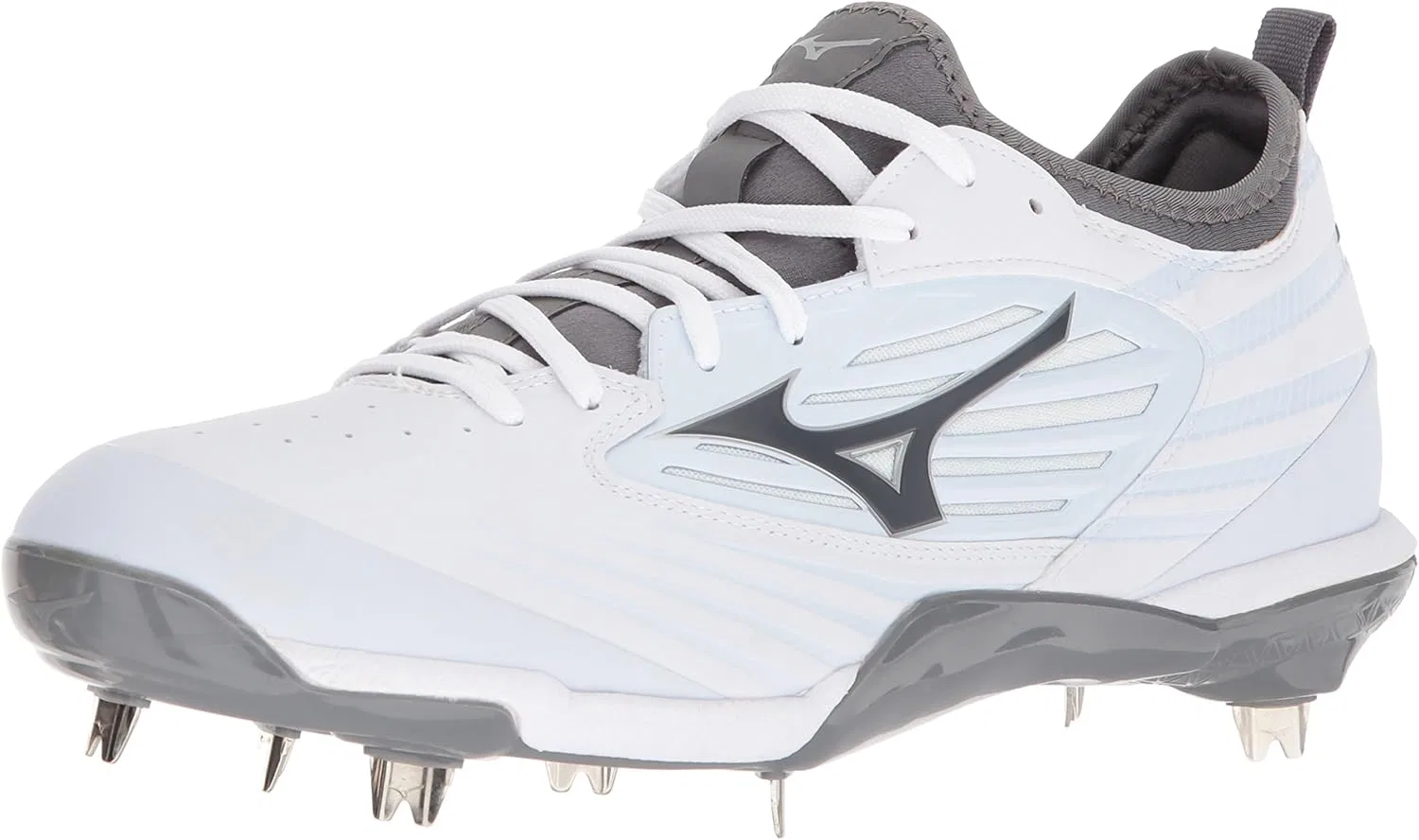 Мужские бейсбольные кроссовки Mizuno Epiq с металлическими нашивками, белый