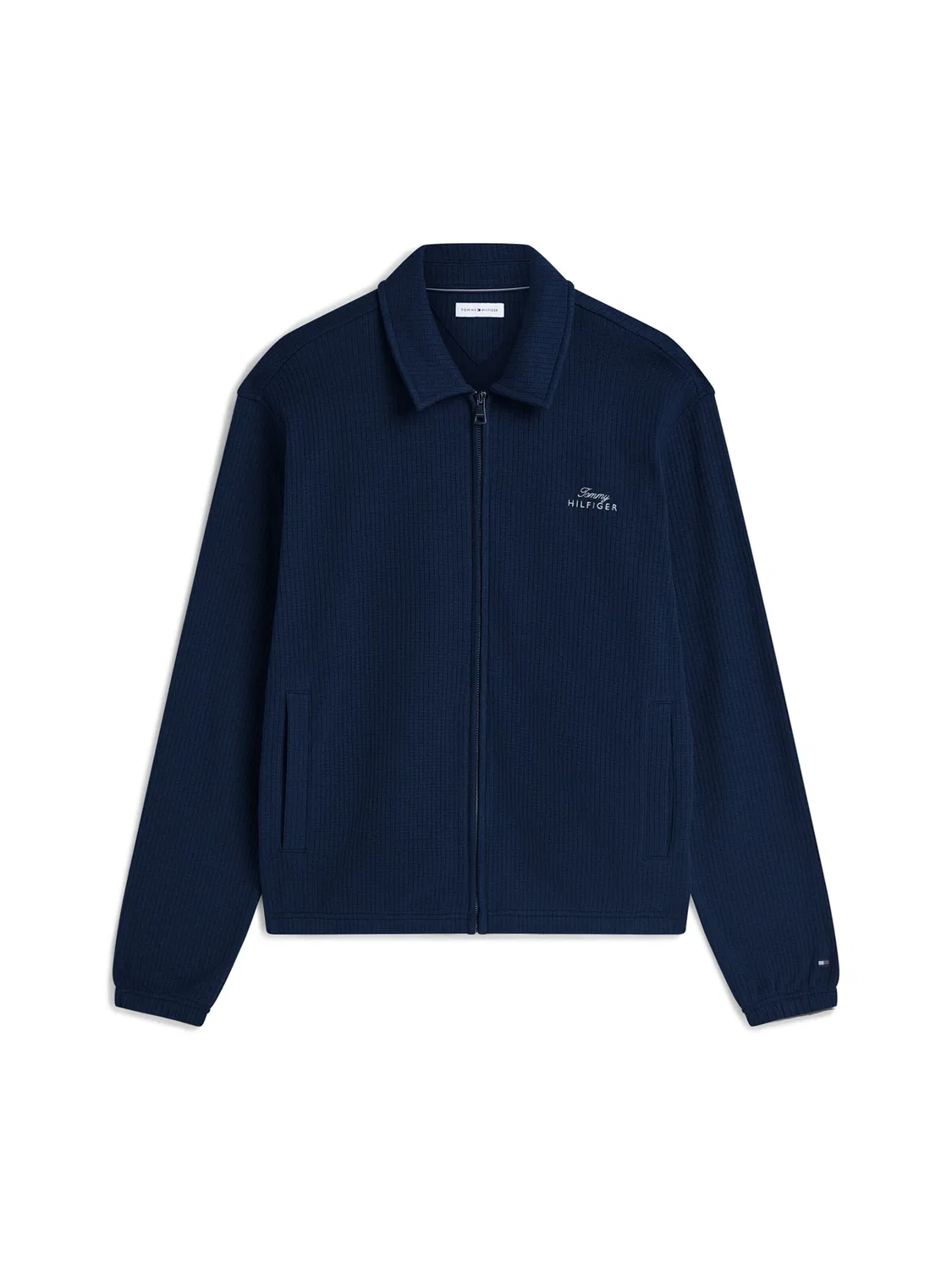 Вязаный кардиган Tommy Hilfiger Waffle Ivy темно-синего цвета