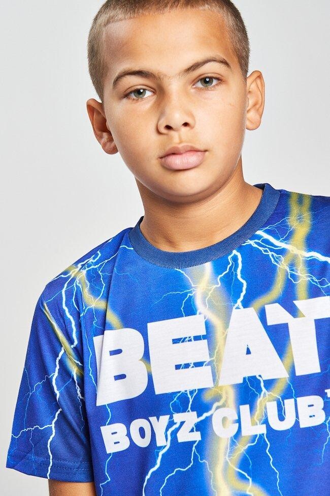 Футболка с молнией «Электрик» Beat Boyz Club, синий — фото 3