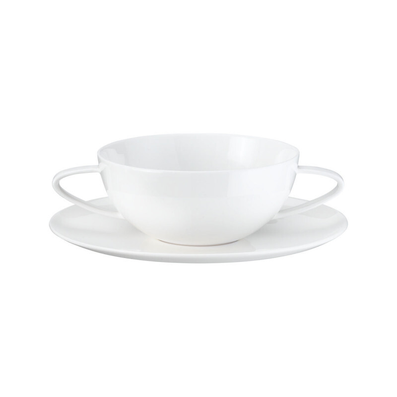 

ASA A Table Суповая чашка белая с блюдцем 0,30 л/высота: 5,6 см ASA SELECTION, белый