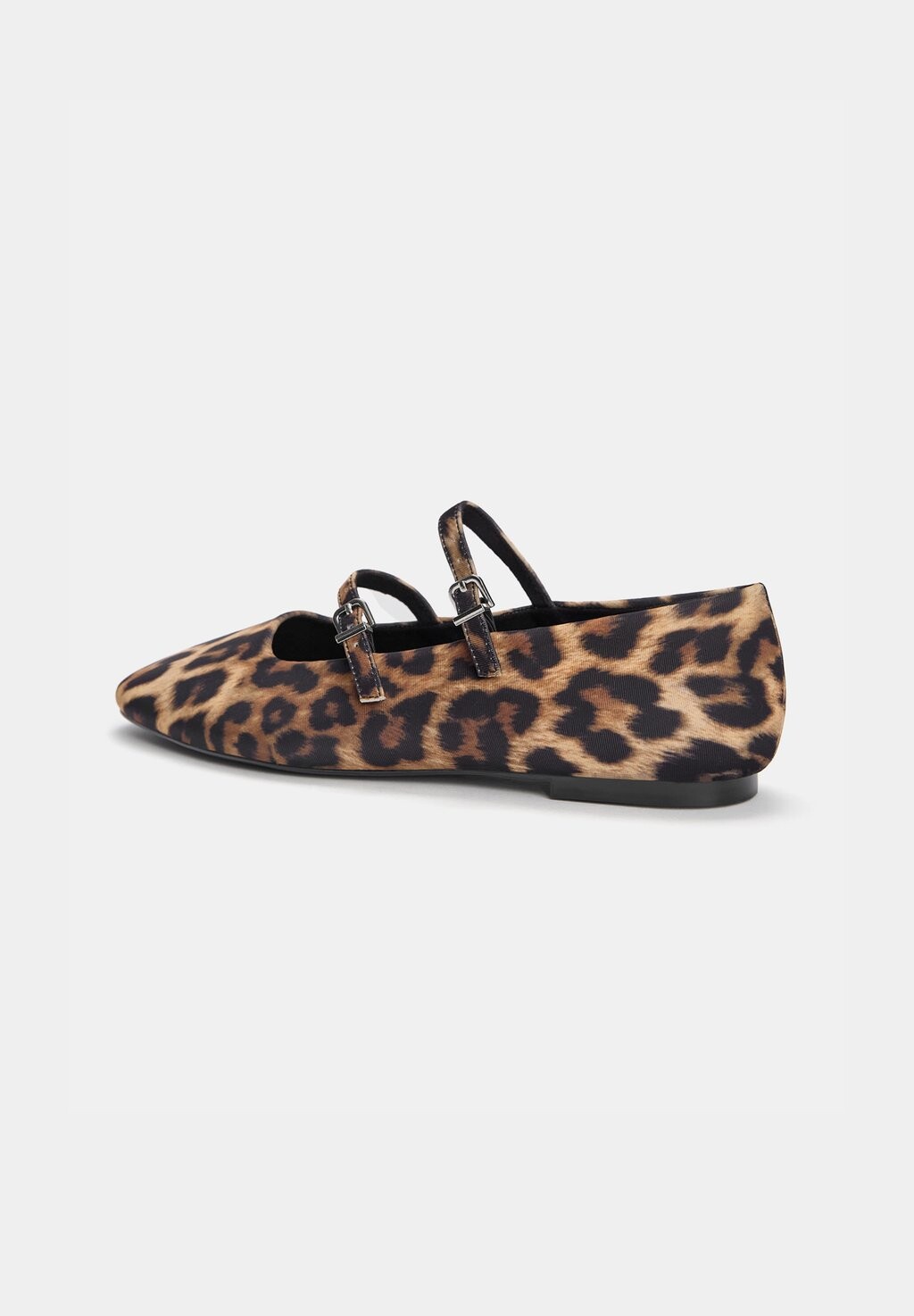 

Балетки с ремешками на щиколотке Leopard Flats PULL&BEAR, крапчатый темно-коричневый