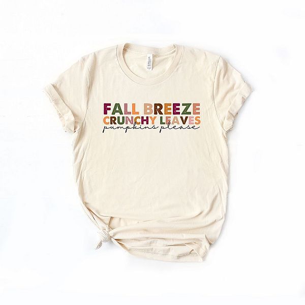 

Футболка с принтом "Осенний бриз и хрустящие листья" Simply Sage Market
