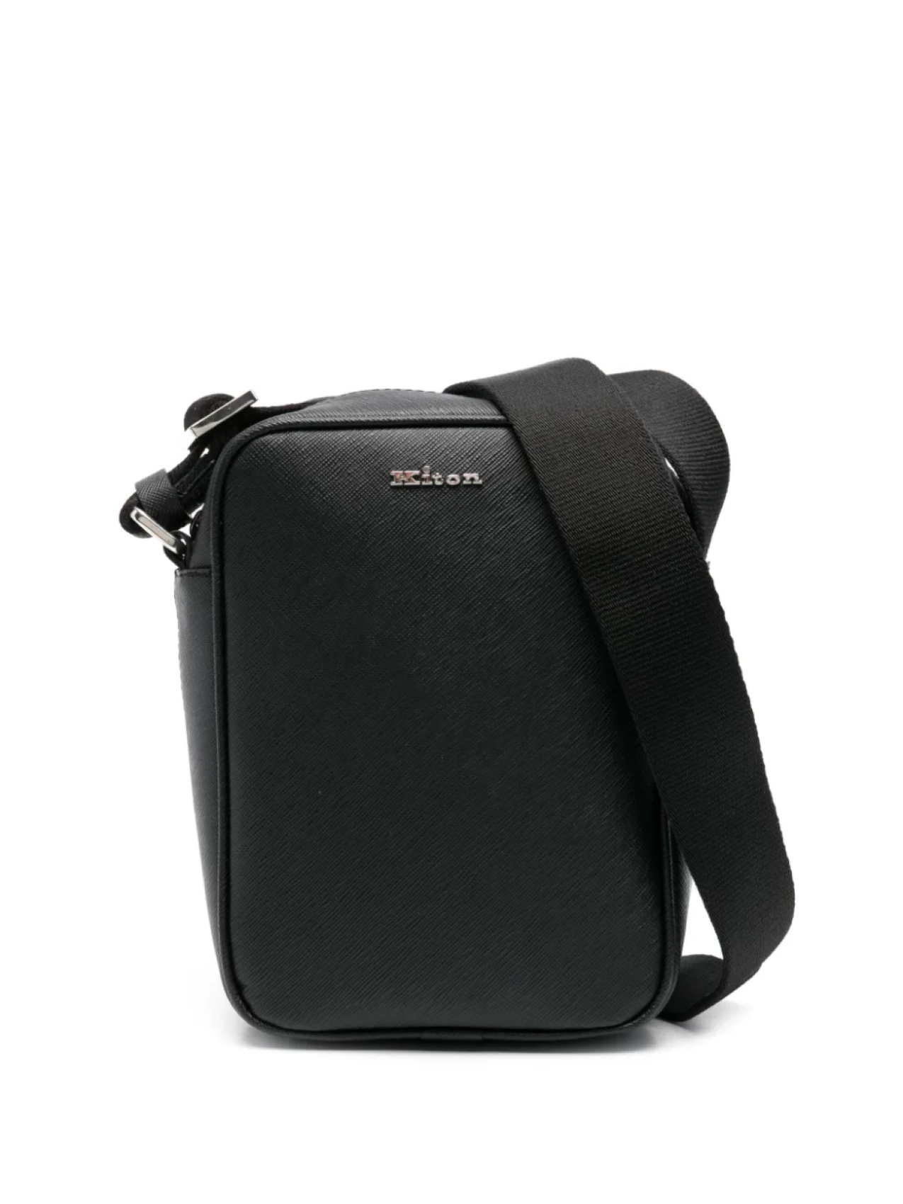 

Сумка-мессенджер с логотипом Kiton, черный