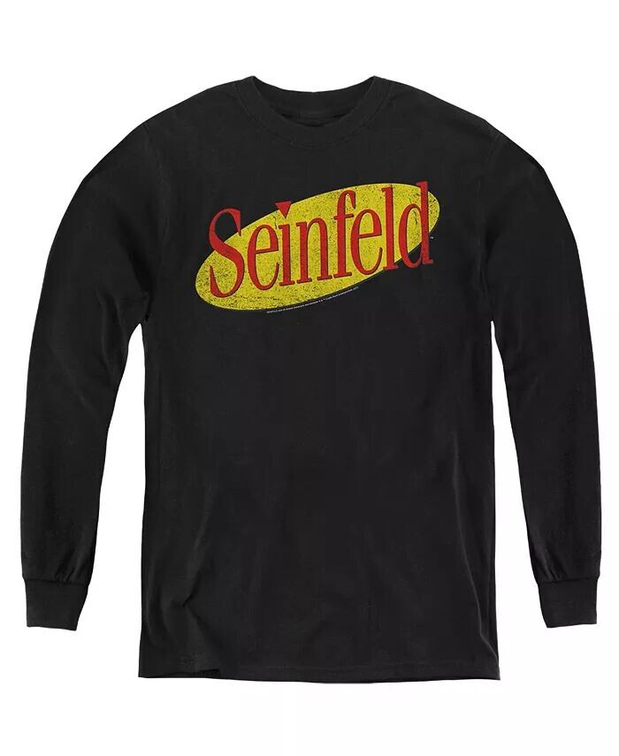 

Толстовка с длинным рукавом с логотипом для мальчиков и молодежи Seinfeld, черный