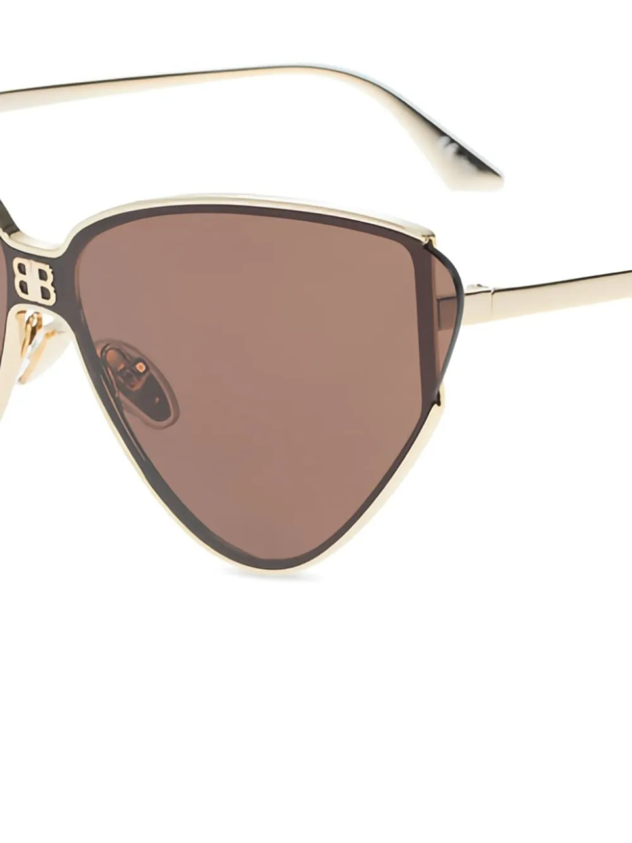 Солнцезащитные очки в оправе «кошачий глаз» Balenciaga Eyewear, золотой — фото 2