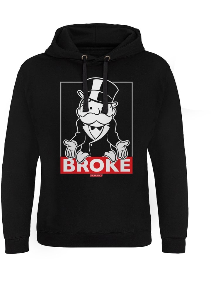 

Толстовка с капюшоном Mr Monopoly BROKE Epic Hoodie черного цвета Monopoly, Черный, Толстовка с капюшоном Mr Monopoly BROKE Epic Hoodie черного цвета Monopoly