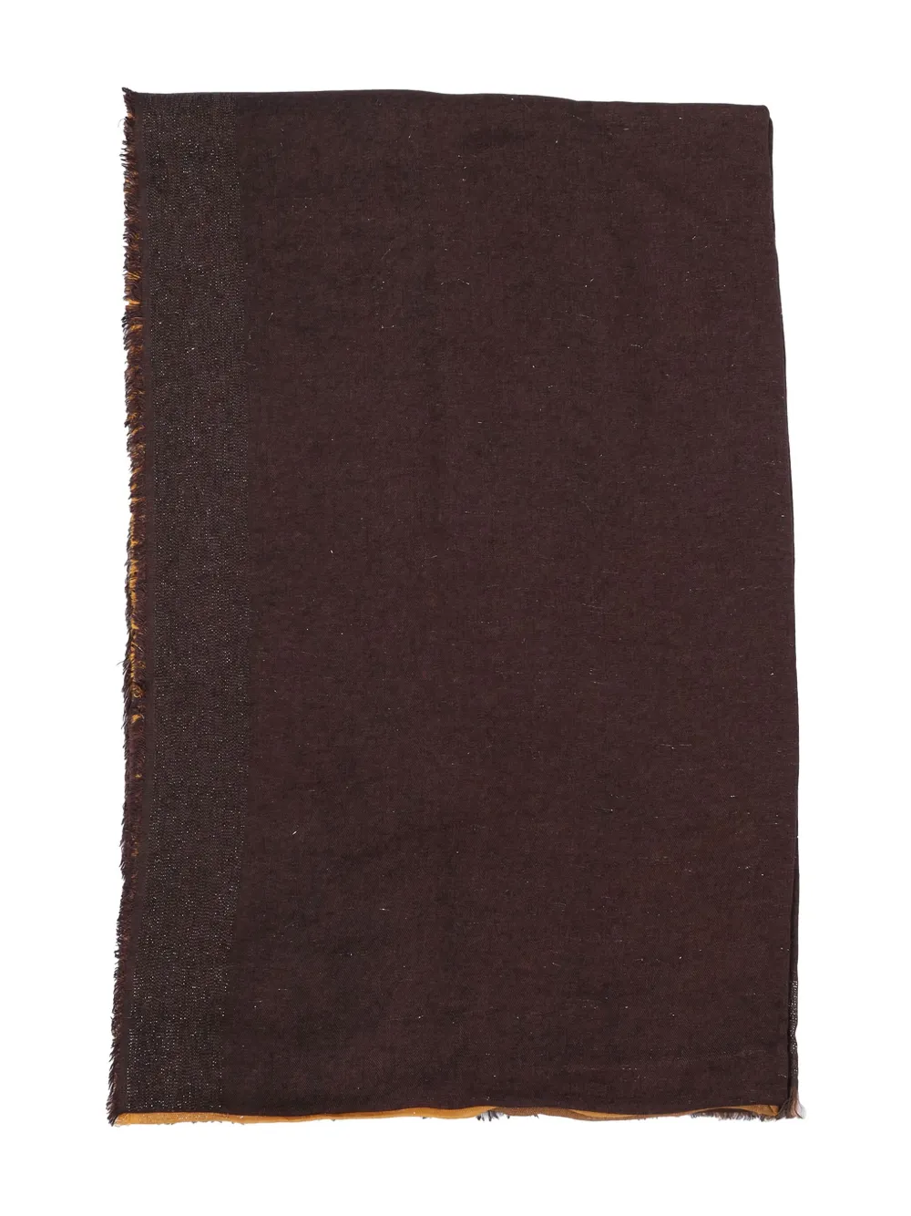 

Шарф с бахромой и стразами Faliero Sarti, коричневый