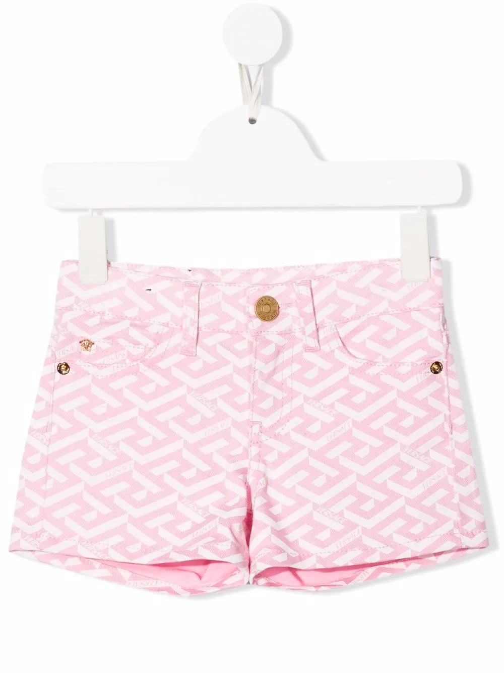 

Шорты с принтом Versace Kids, розовый