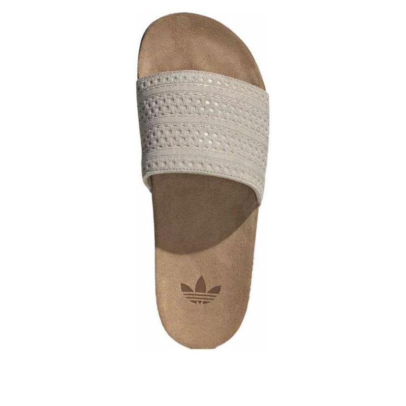 Шлепанцы adidas Originals Adilette Slides 'Wonder Beige Gum' — фото 4
