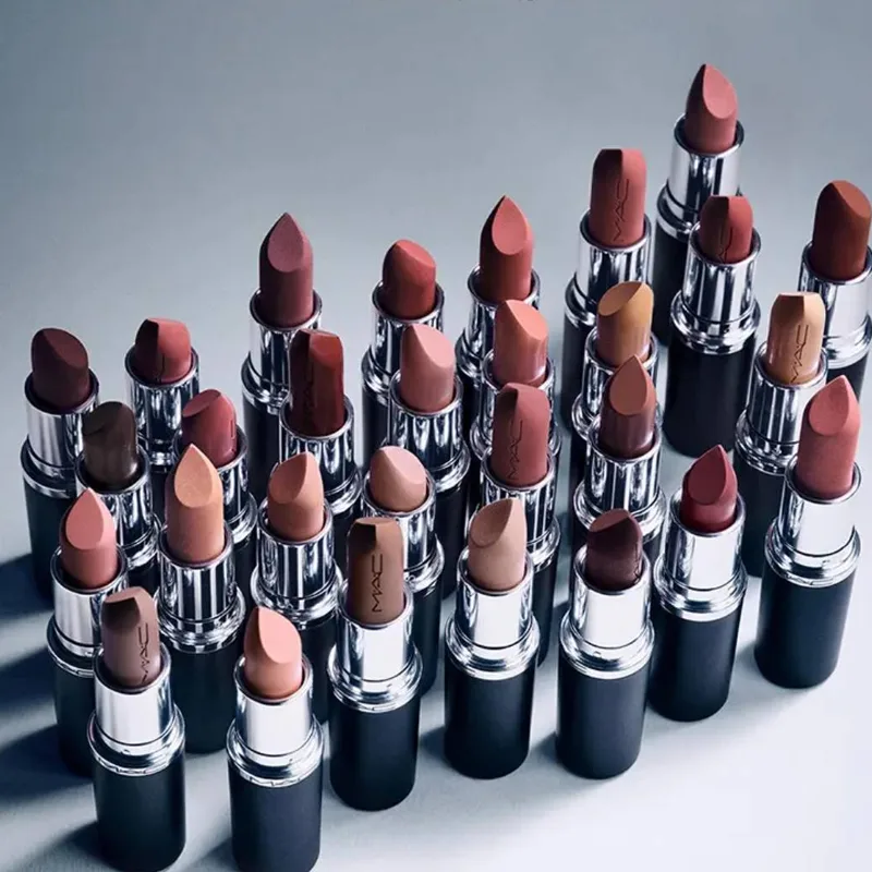 MAC Набор для макияжа Bullet Shape с увлажняющим эффектом, легко растушевывается, Two-Piece Set: Lipstick #669 Big Teddy 3.5g+Lipstick #834 Light Brown 3.5g — фото 3