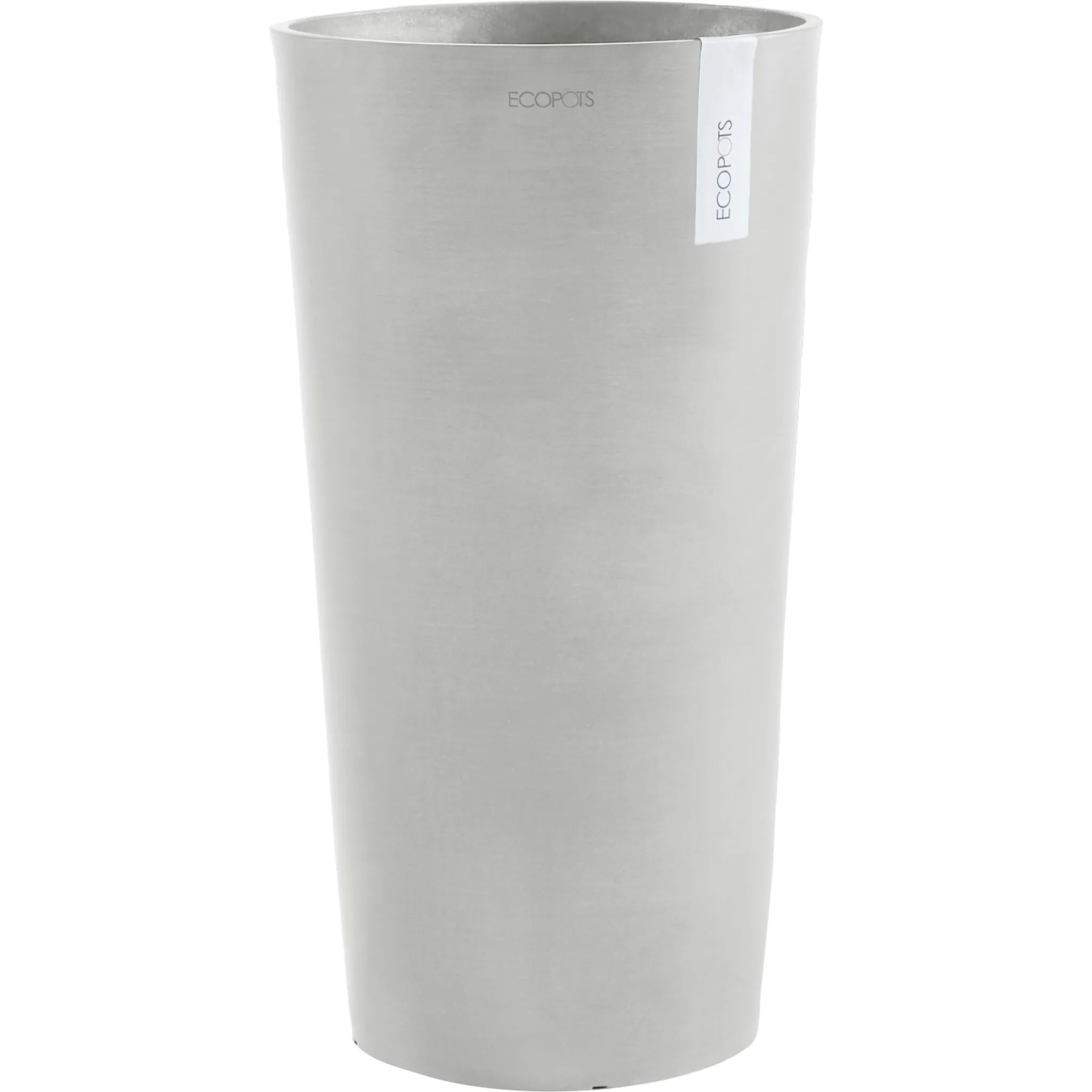 

Цветочный горшок ECOPOTS «AMSTERDAM HIGH White Grey», ШxГxВ: 41x41x76 см, белый/серый