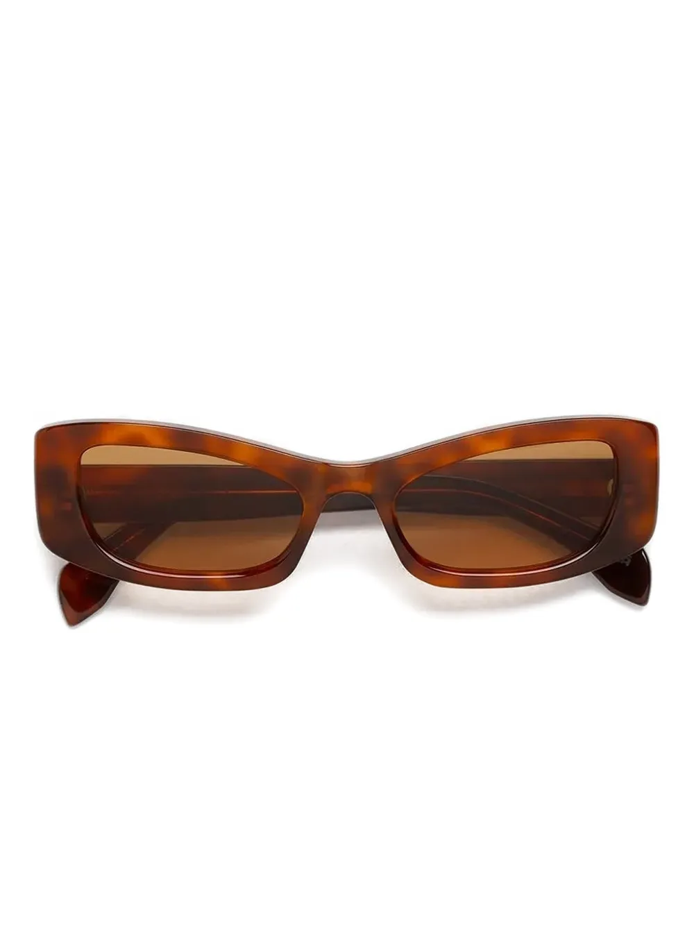 

Солнцезащитные очки в прямоугольной оправе Marni Eyewear, коричневый