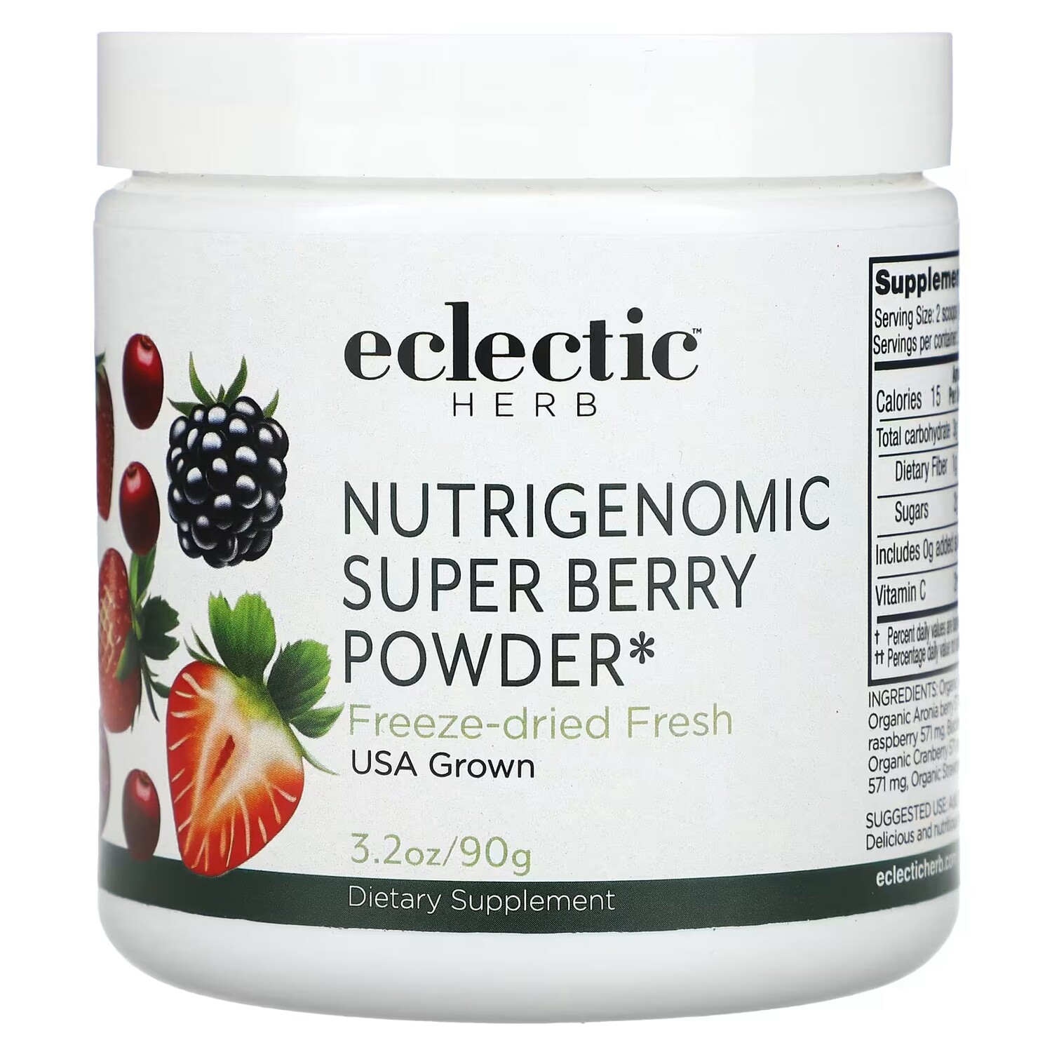 

Порошок суперягод Eclectic Institute Nutrigenomic Super Berry, 90 г
