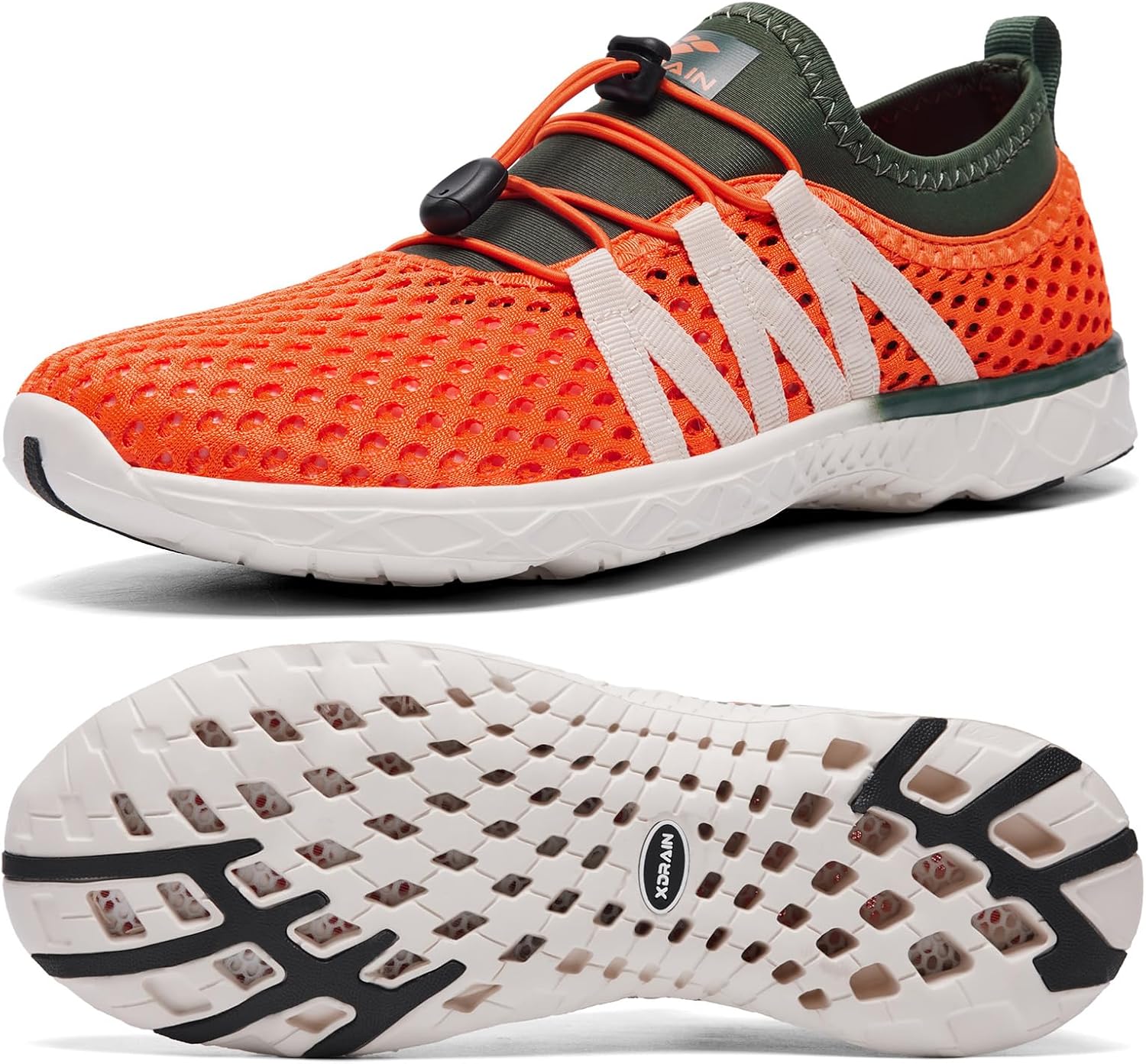 

Мужские водные слипоны ALEADER с сетчатой верхней частью, зеленый/оранжевый