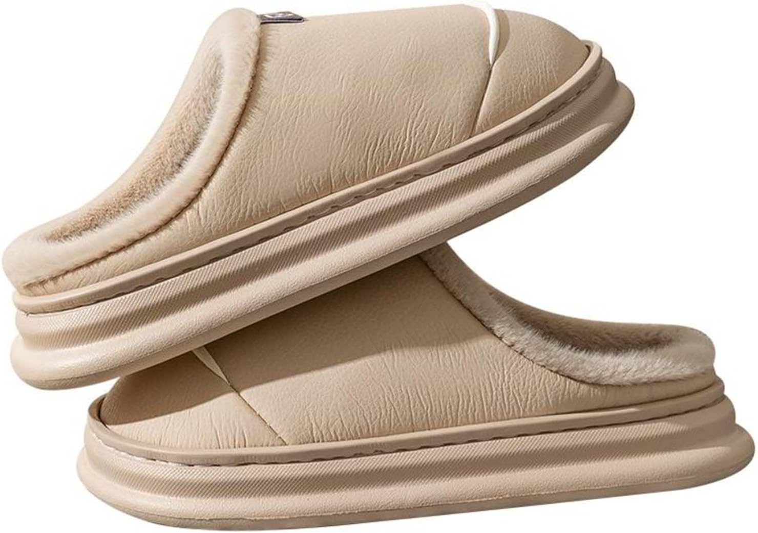 

Уютные и комфортные водонепроницаемые тапочки с мягкой подошвой 4 см, домашние и тапочки для мужчин и женщин (42-43, коричневые) Znel