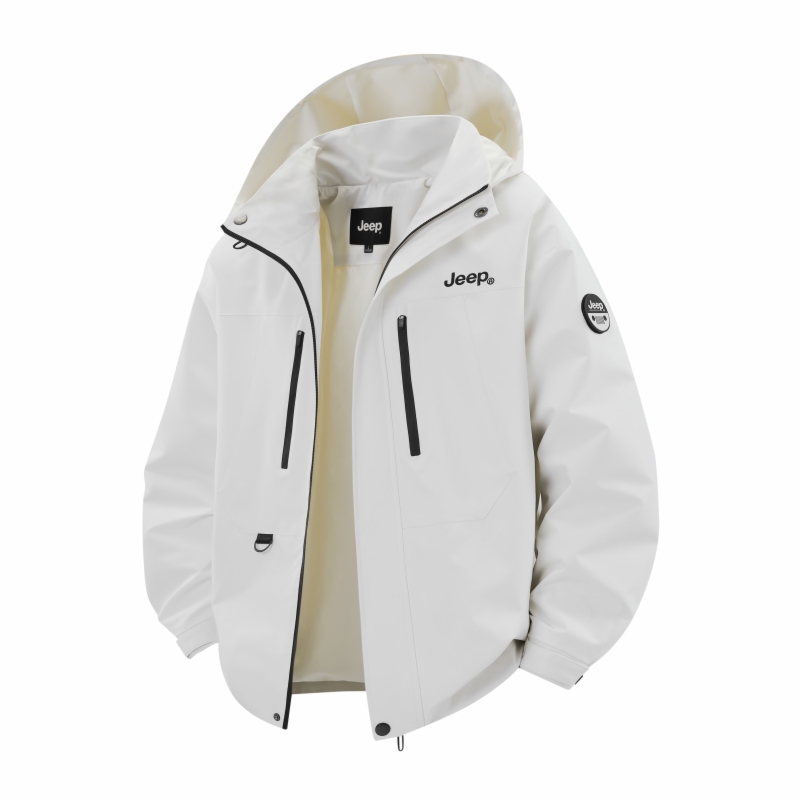 

Куртка мужская с капюшоном Moderate Jeep, бежевый серый