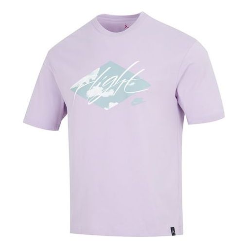 

Футболка Air Jordan Essentials Pattern Printing Round Neck Tee 'Lilac' DO8897-530, фиолетовый