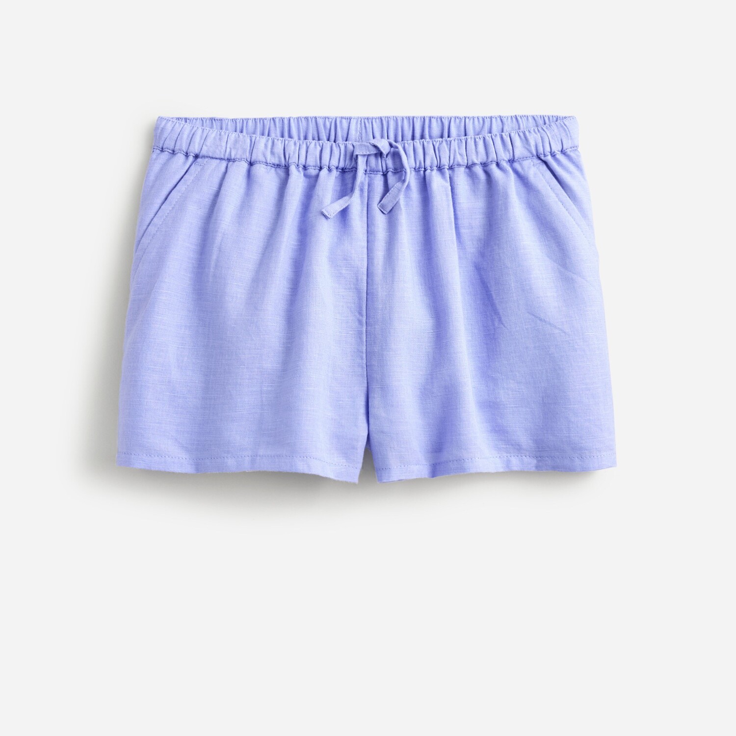

Шорты для девочек из смеси льна и хлопка J.Crew, синий