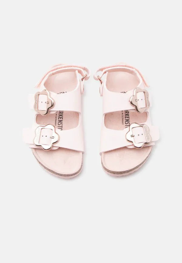 Детские узкие сандалии milano с цветочной пряжкой Birkenstock, Light Rose — фото 4