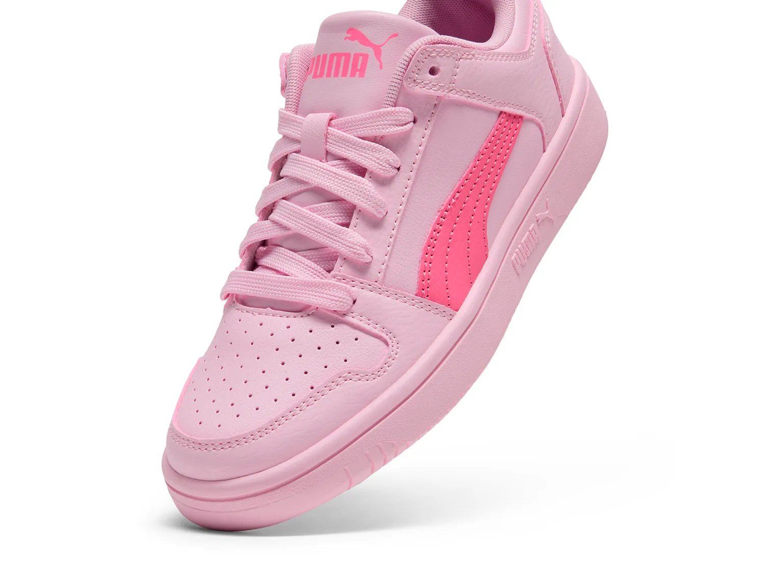 Кроссовки Puma Rebound Layup Sneaker - Kids', светло-розовый — фото 4