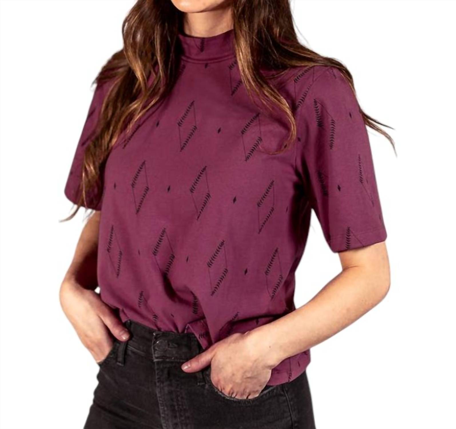 

Топ Eve в цвете Diamond Vine Dark Purple Mata Traders