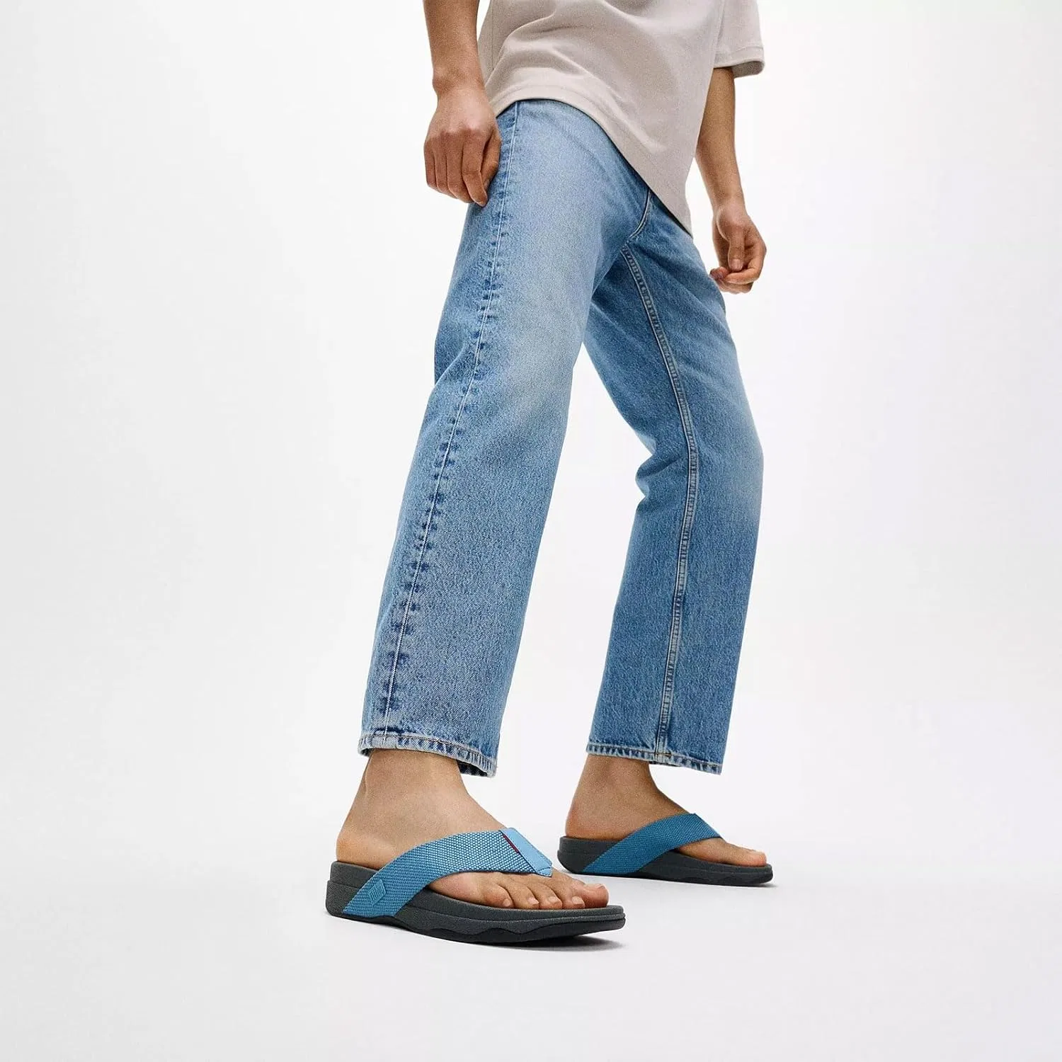 Сандалии FitFlop Surfer Cool Blue, синие — фото 2