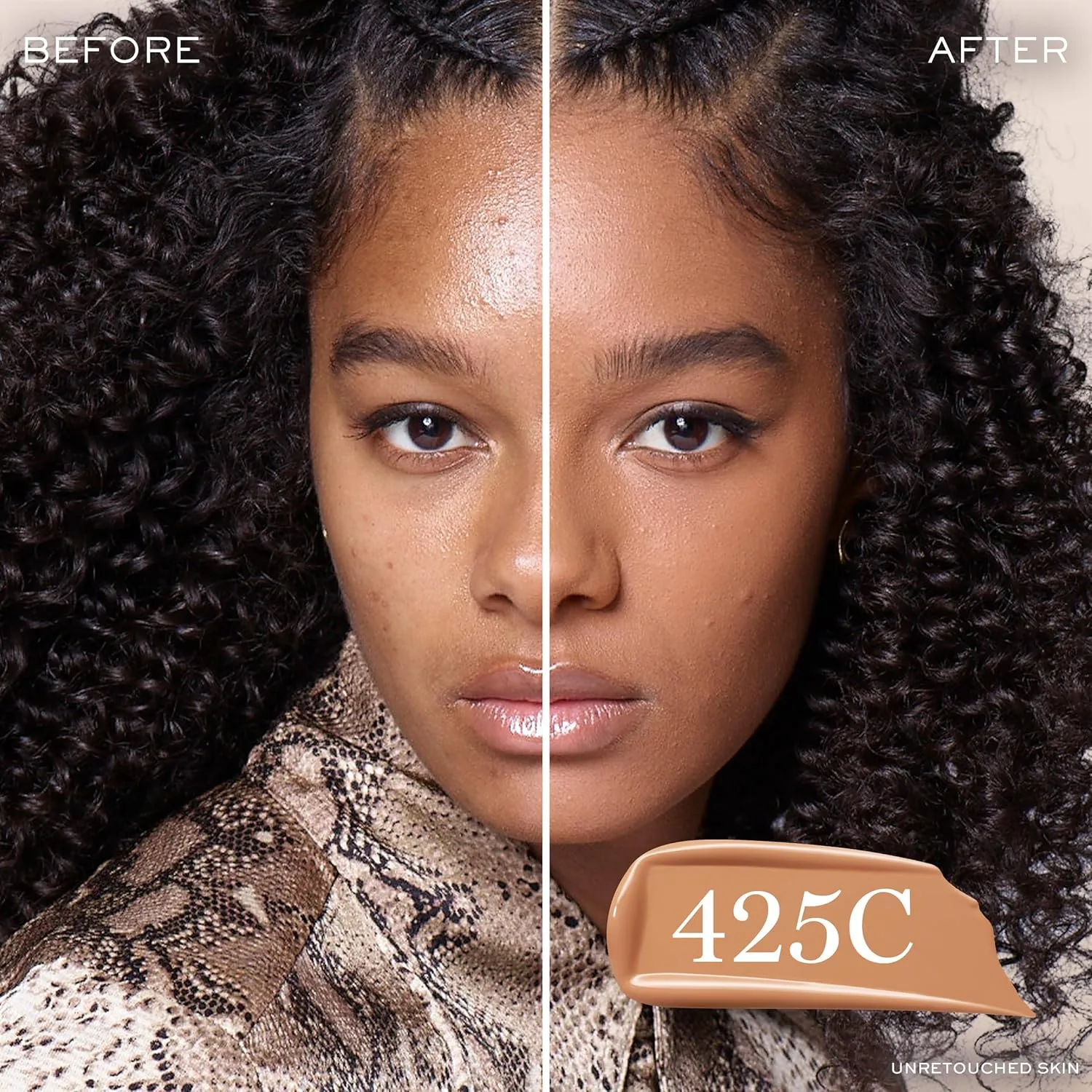 Тональная основа Lancôme Teint Idole Ultra Wear Natural Matte Foundation - стойкая, средне-плотное покрытие, естественный финиш, водостойкая и увлажняющая формула., 425C: For medium-deep skin with cool/rich-red undertones — фото 3