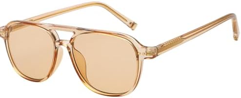 

Солнцезащитные очки 2026 для мужчин, коричнево-зеленые, унисекс, ретро, ​​для женщин, с защитой от УФ-излучения UV400, аксессуары, женские, светло-коричневые, один размер MTZJH, One Color