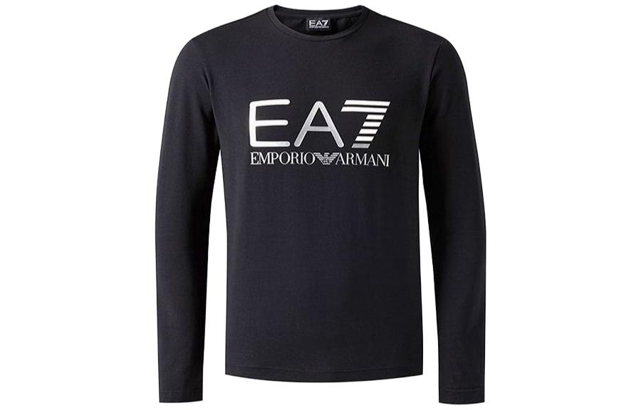 Футболка мужская черная EA7 SS23 EMPORIO ARMANI — фото 2