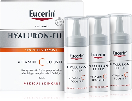 

Осветляющая сыворотка против морщин с витамином с Eucerin Hyaluron-Filler Vitamin C Booster, 3× 8 ml