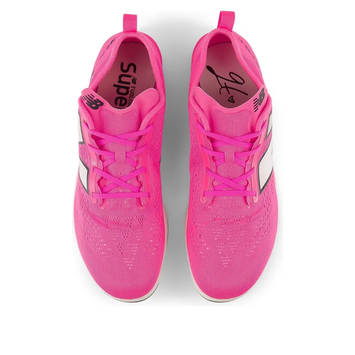 Кроссовки New Balance x Gabby Thomas FuelCell SuperComp MD-X v3 'Pink Heat White' — фото 3