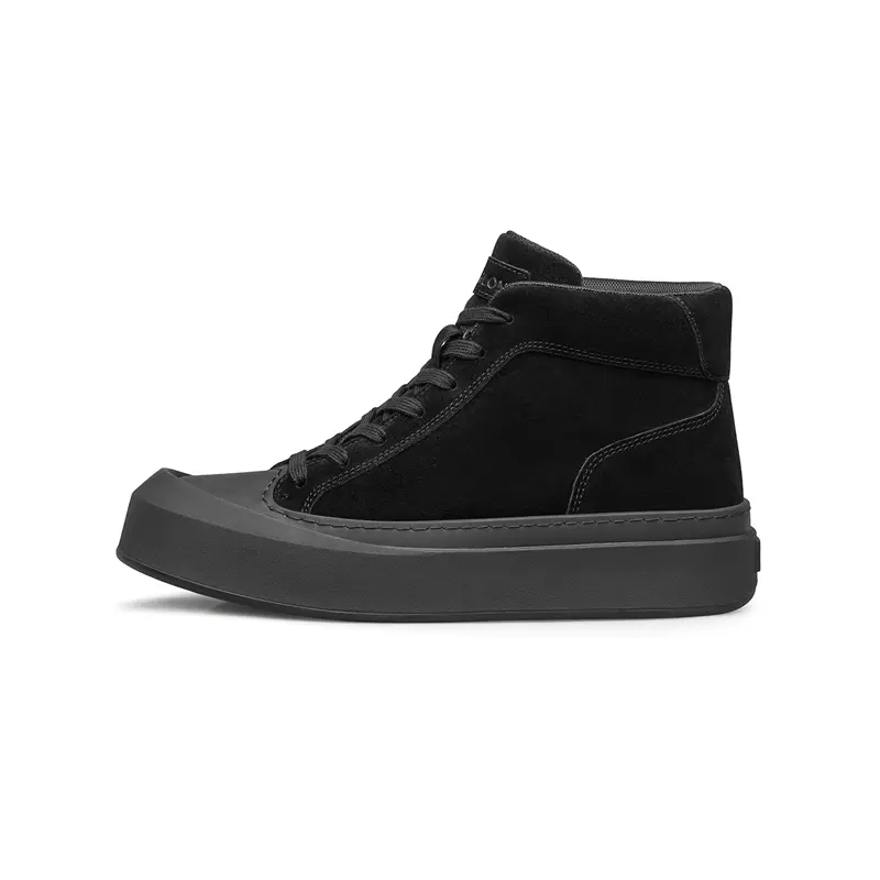 

KANGLONG Высокие скейтерские кроссовки мужские черные, цвет Black