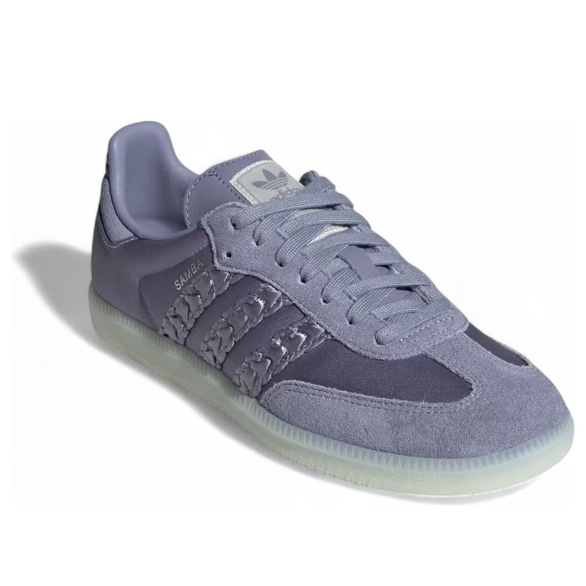 Кроссовки (WMNS) adidas Samba OG Satin 'Silver Violet' — фото 3