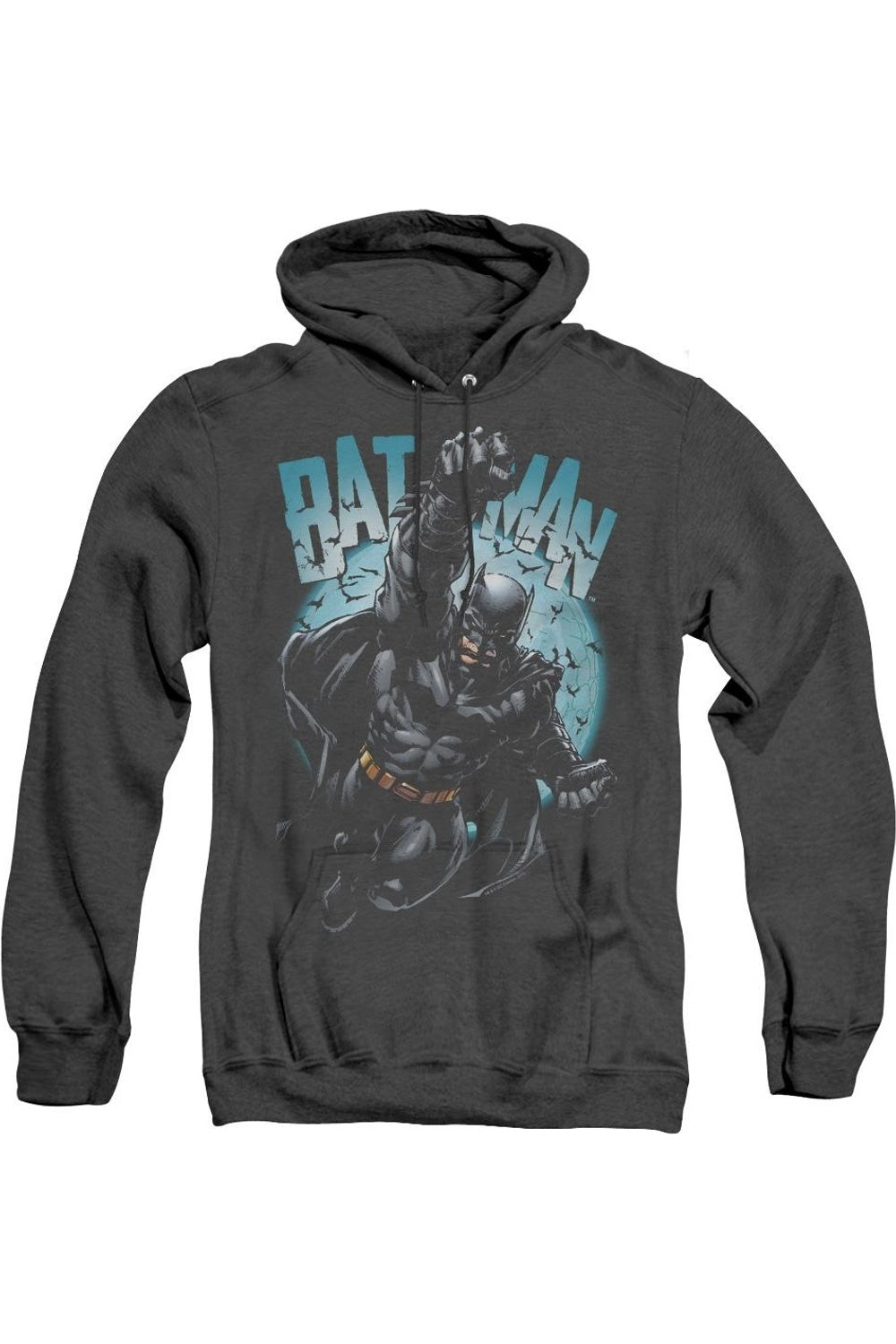 

Толстовка с капюшоном Batman Moon Knight для взрослых Heather Gildan, черный