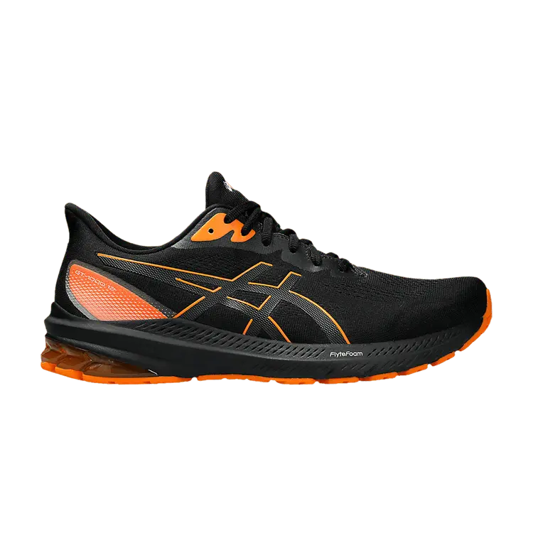 

Кроссовки ASICS GT 1000 12 GORE-TEX 'Black Bright Orange', черный