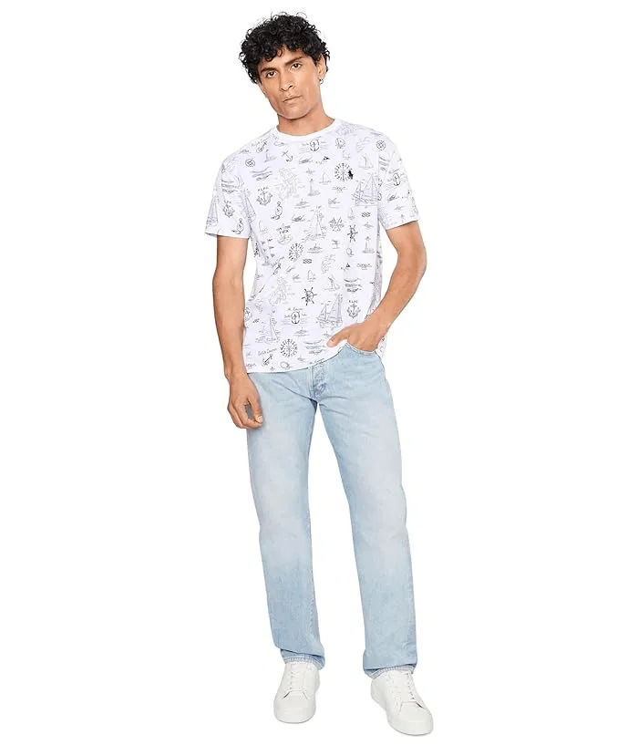 Футболка с принтом Classic Fit Polo Ralph Lauren, Seaward Bound/White — фото 2