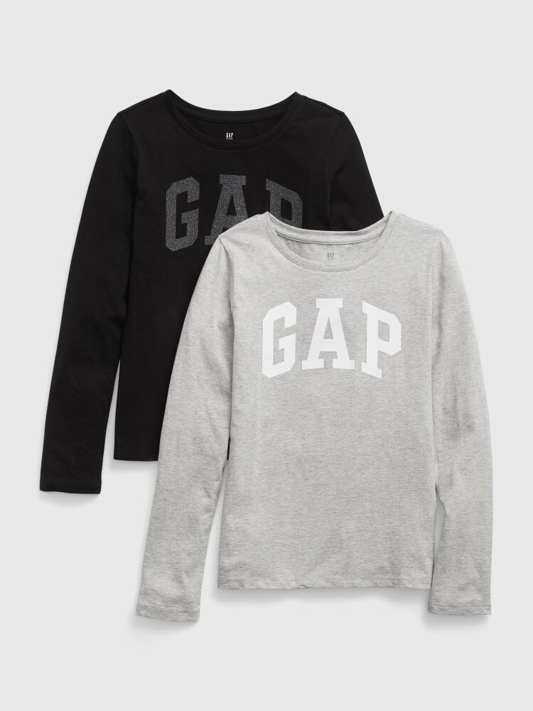 

Детские футболки с логотипом, 2 шт. Gap, мультиколор