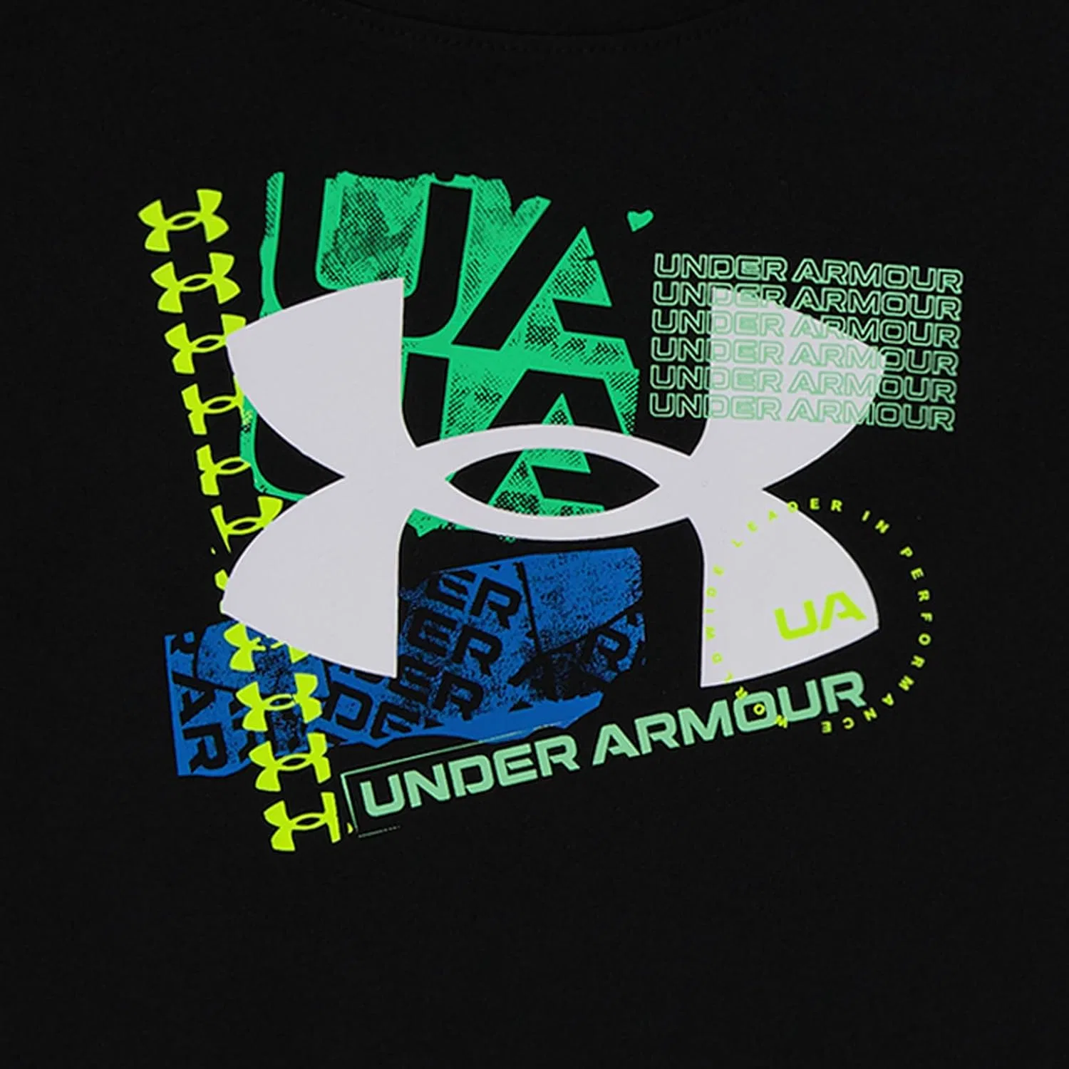 Детский спортивный комплект из футболки и шорт Under Armour, Black Poster — фото 2
