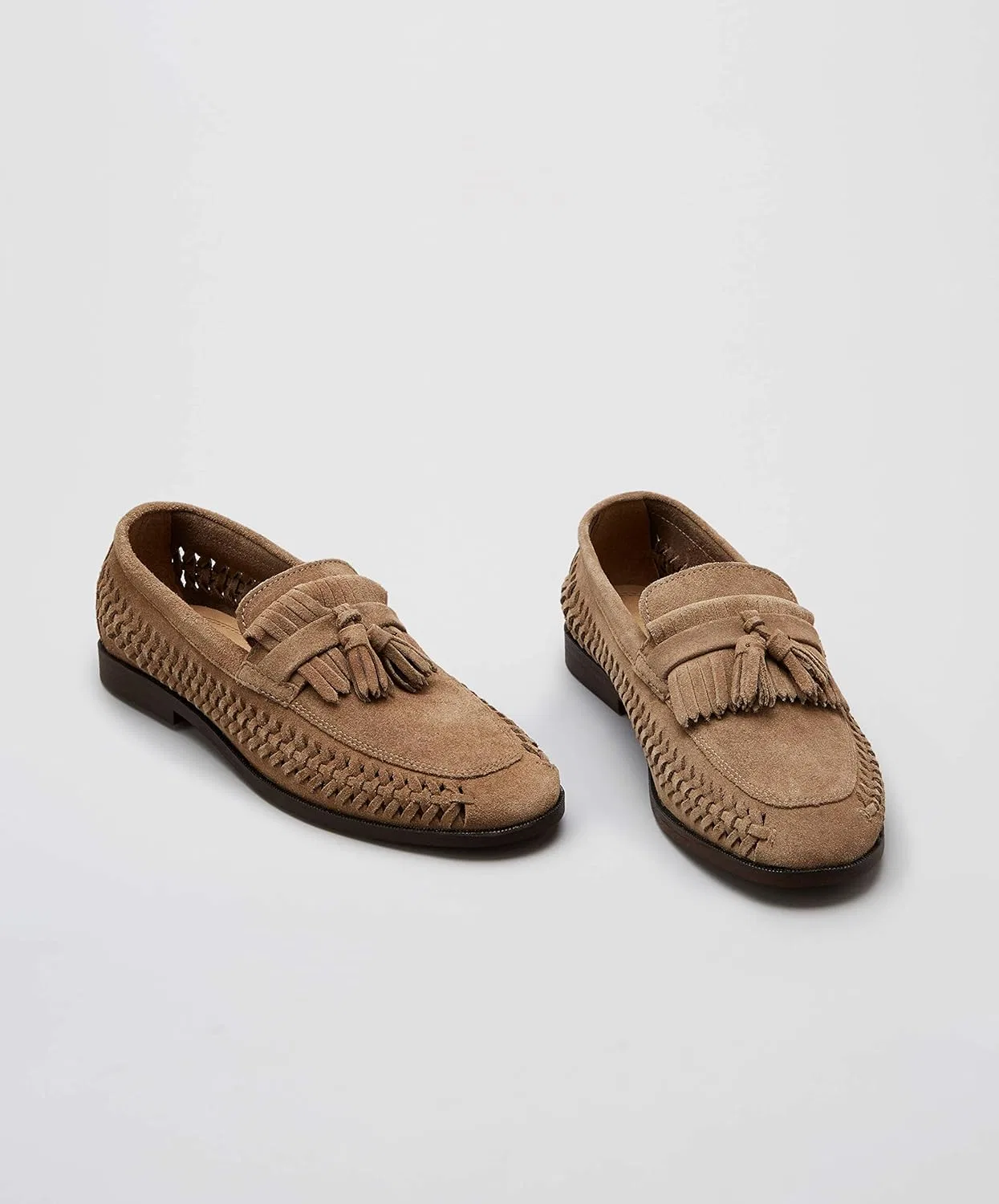 Туфли find. Woven Leather, Beige Dark Taupe Dark Taupe — фото 2