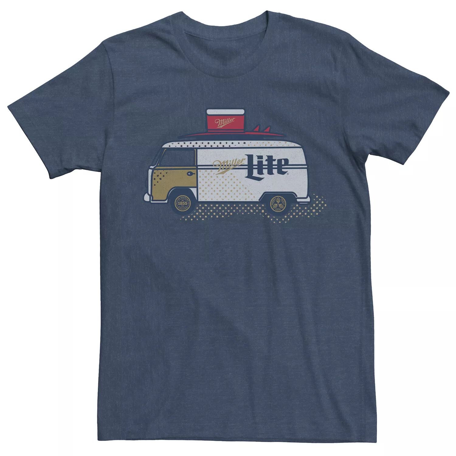 

Мужская футболка Miller Lite Surf Van Licensed Character