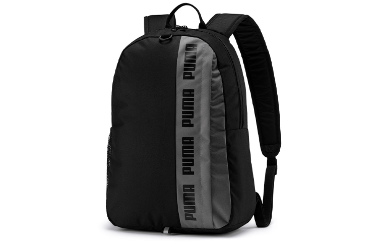 

PUMA Полиэстеровый рюкзак обычный мужской черно-серый, Black Gray