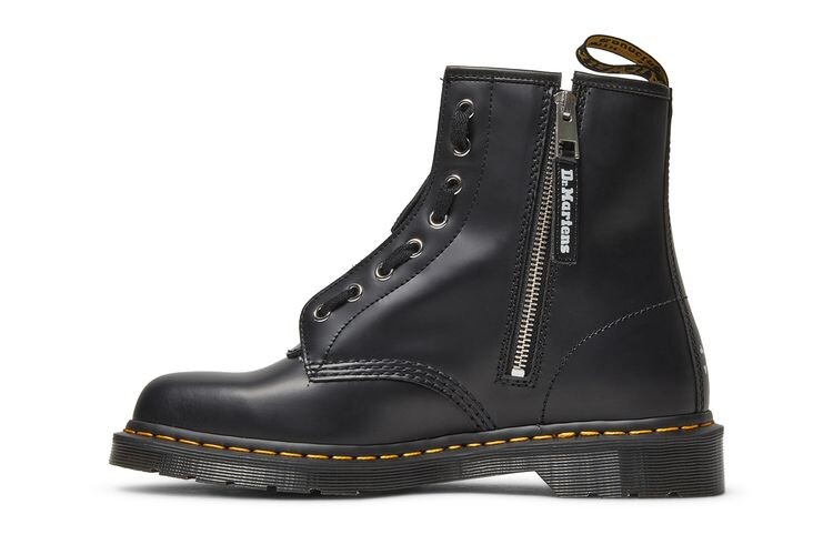 Мужские ботинки Dr. Martens Mastermind World x 1460 кожаные с черепом, черный — фото 3
