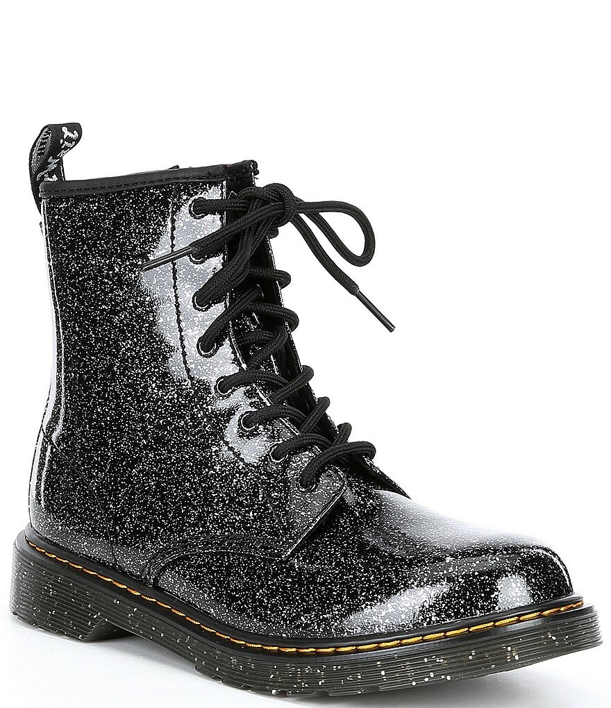 

Martens Girls' 1460 Блестящие ботинки (Молодежь) Dr. Martens, черный