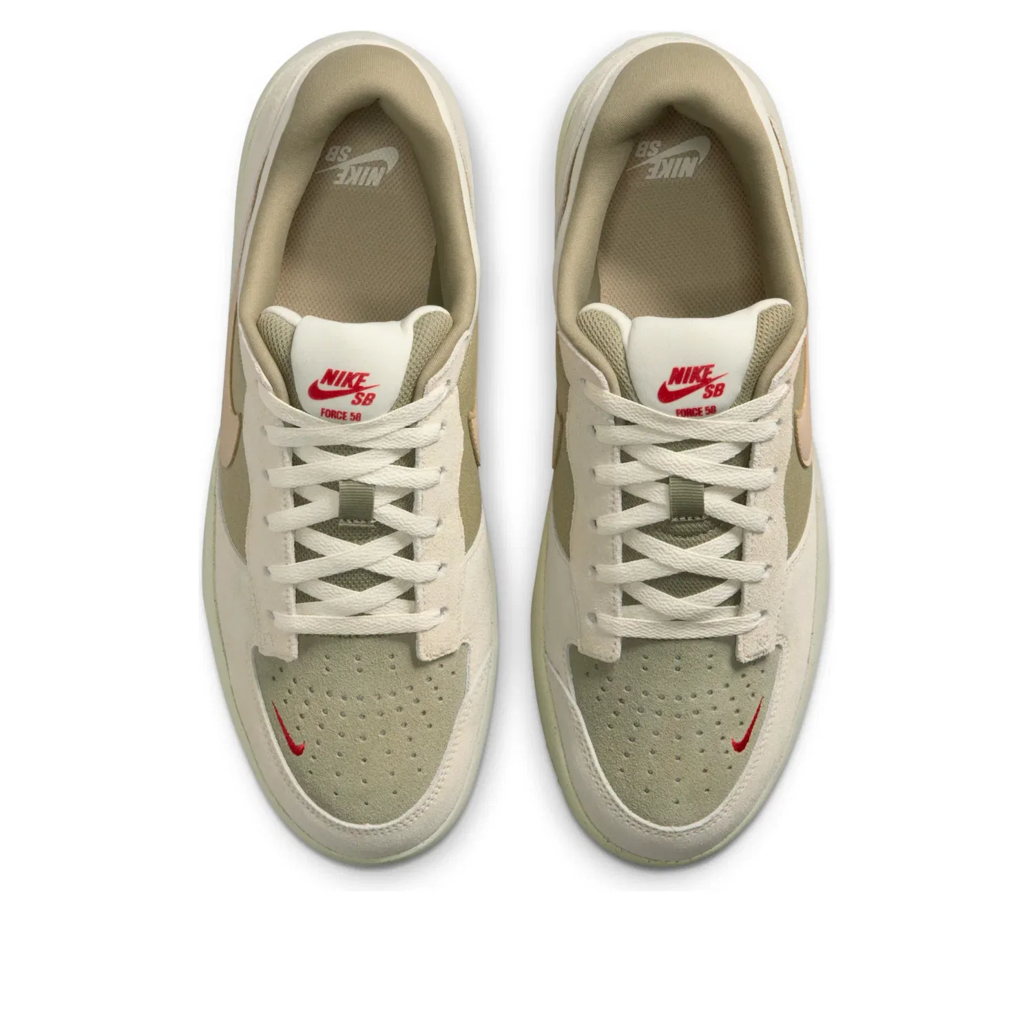 Кроссовки Nike SB Force 58 'Coconut Milk Neutral Olive' DV5477-106, цвет tan — фото 2